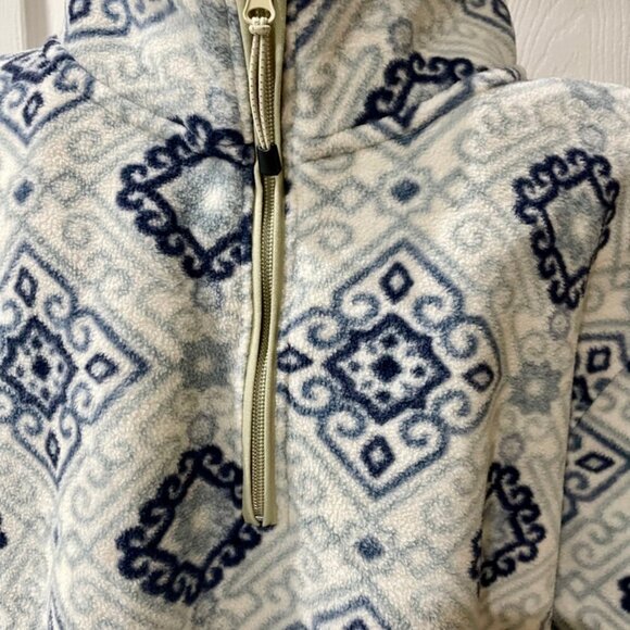 Pacsun Y2K 90’s PULLOVER FLLECE HIPPIE RETRO SZ XL BLUE(IVORY AESTHETIC CORE - Picture 9 of 15